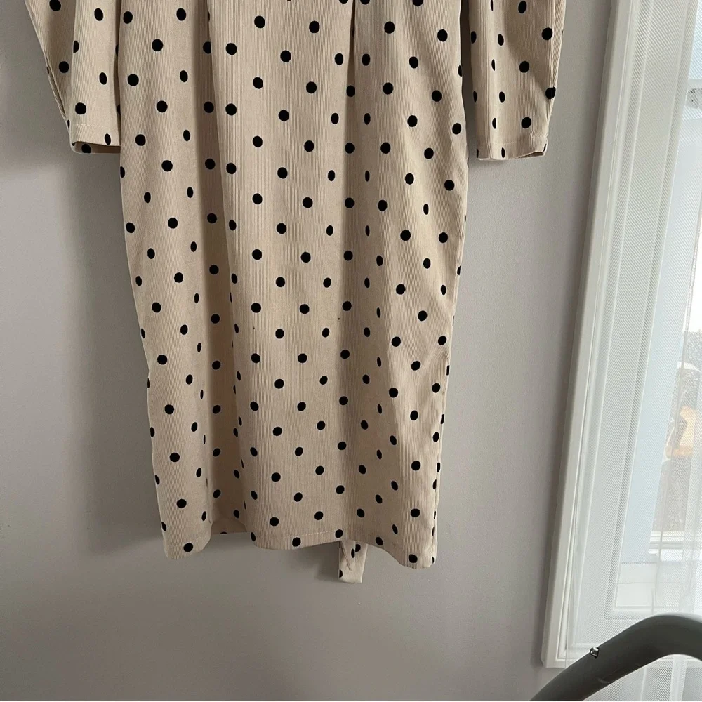 Long Sleeve Polka Dot Dress - Picture 3 of 6